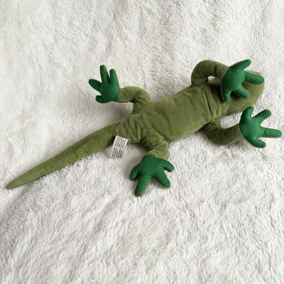 Cancun Mexico Green Iguana Lizard Souvenir 15” Long Plush Toy - Picture 5 of 7
